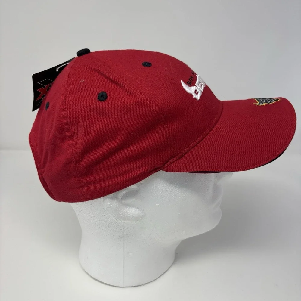 NWT San‎ Francisco Demons XFL Adjustable Strap Hat Drew Pearson Red Cap